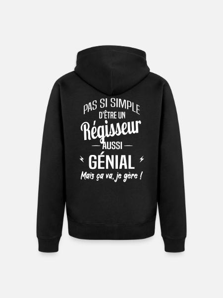 Régisseur - Veste à capuche bio Premium Unisexe - noir