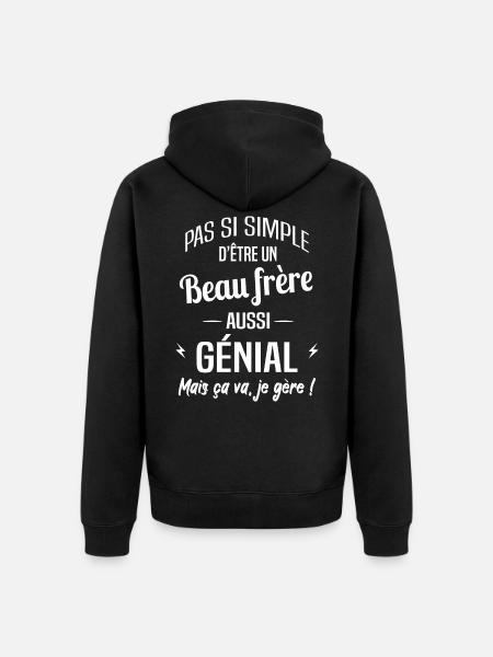 Beau frère - Veste à capuche bio Premium Unisexe - noir