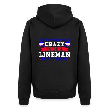 Équipe de football américain Football américain Foo - Veste à capuche bio Premium Unisexe - noir - Dos - Nico (187cm)
