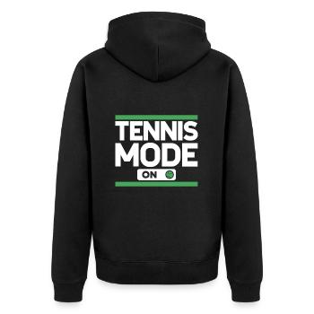 Tennis Mode Club de tennis Joueurs de tennis - Veste à capuche bio Premium Unisexe - noir - Dos - Nico (187cm)