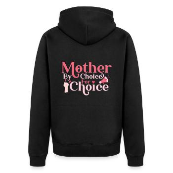 Égalité des sexes Égalité des sexes - Veste à capuche bio Premium Unisexe - noir - Dos - Nico (187cm)