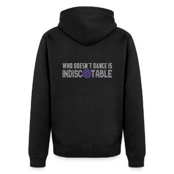 If you don't dance, you're out of control - Unisex Premium Organic Zip Hoodie - black - Back - Nico (187cm)