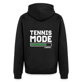 Joueur de tennis Mode Club de tennis Joueur de tennis - Veste à capuche bio Premium Unisexe - noir - Dos - Nico (187cm)