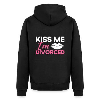Divorce Divorcé Don divorcé - Veste à capuche bio Premium Unisexe - noir - Dos - Nico (187cm)