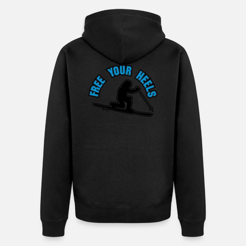 libérer vos talons pour - Veste à capuche bio Premium Unisexe - noir