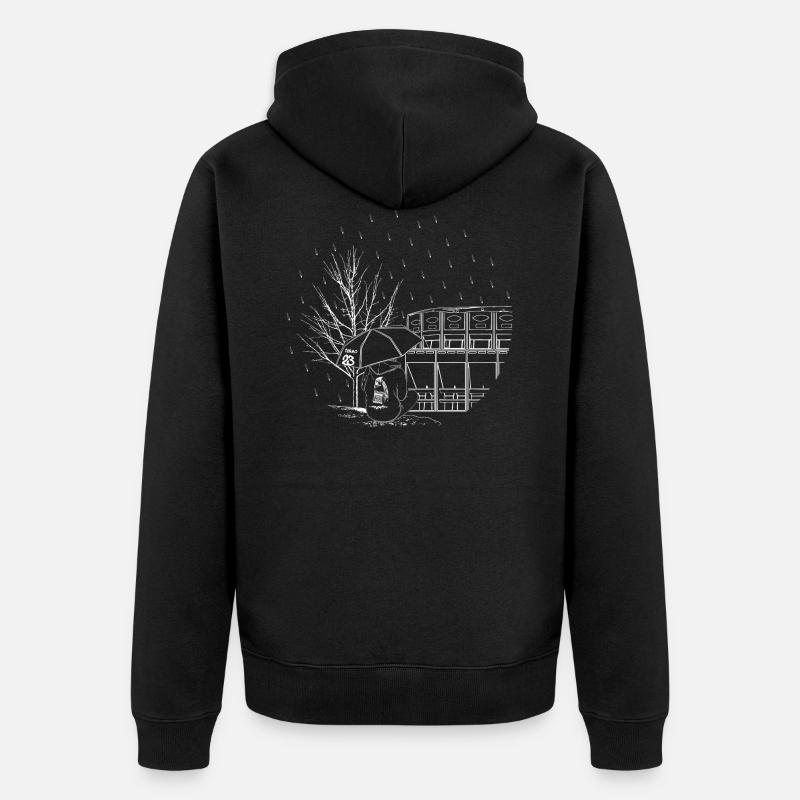 Soirée libre - Veste à capuche bio Premium Unisexe - noir