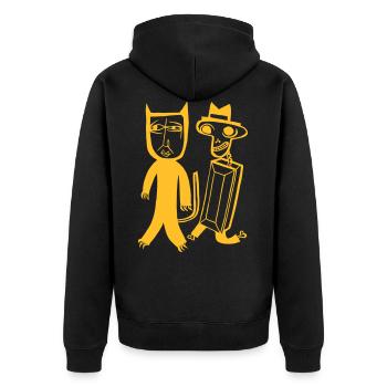 créature de zombi halloween créature de monstre zombie - Veste à capuche bio Premium Unisexe - noir - Dos - Nico (187cm)
