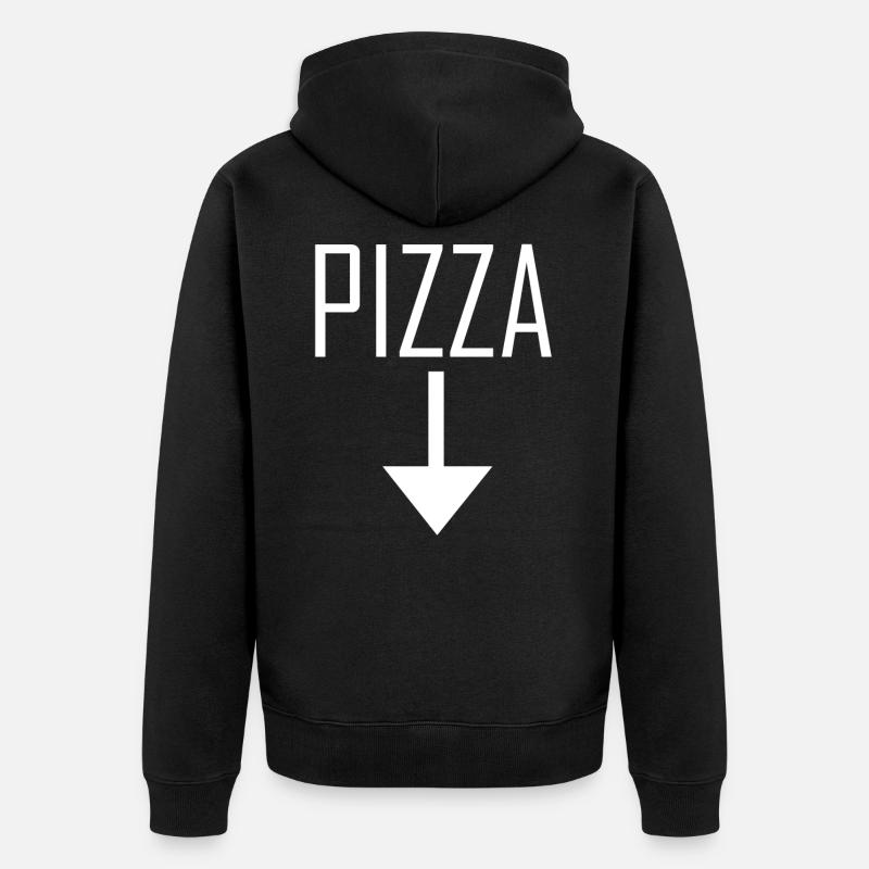 PIZZA - Veste à capuche bio Premium Unisexe - noir
