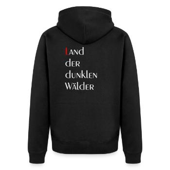 Ospreußen Ostpreussen hymne pays forêts noires - Veste à capuche bio Premium Unisexe - noir - Dos - Nico (187cm)