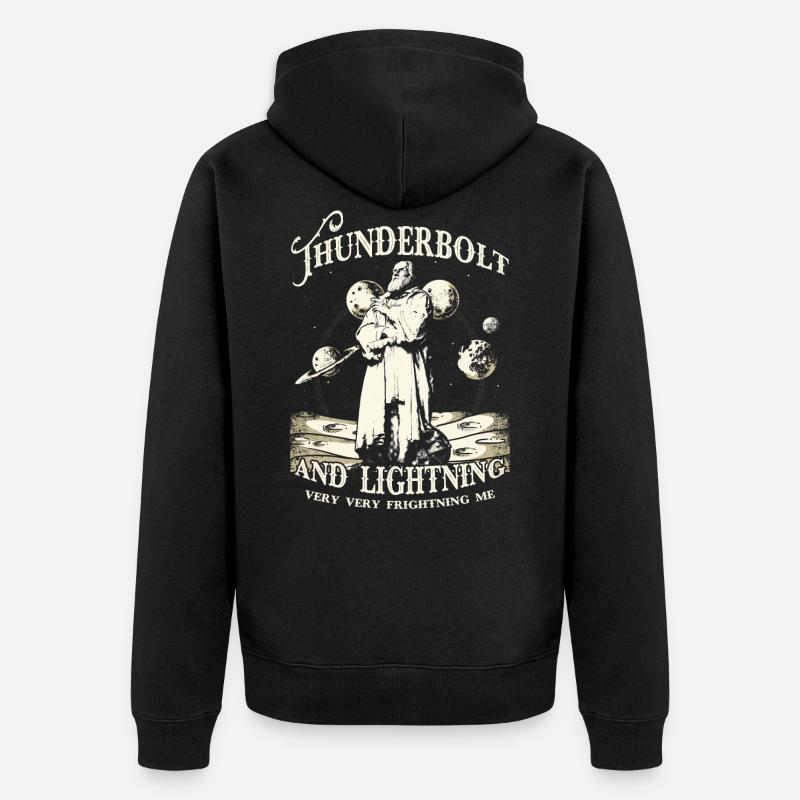 Thunderbolt and Lightning - Unisex Premium Bio Zip Hoodie - Schwarz