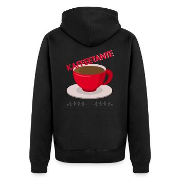 Kaffeetante - Veste à capuche bio Premium Unisexe - noir - Dos - Nico (187cm)