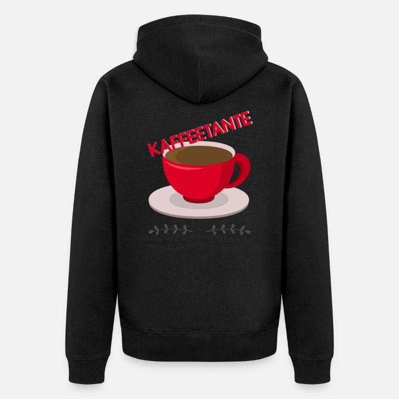 Kaffeetante - Veste à capuche bio Premium Unisexe - noir
