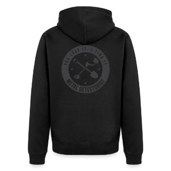 Sondler sondeln sondeur viseur cadeau 0572 - Veste à capuche bio Premium Unisexe - noir - Dos - Nico (187cm)