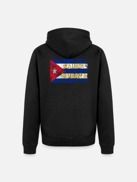 Salsa Cubana - Salsa Dancer Gift - Unisex Premium Organic Zip Hoodie - black