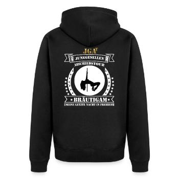 JGA't bachelor farewell tour. Polter T-shirt. - Unisex Premium Organic Zip Hoodie - black - Back - Nico (187cm)