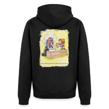 Thelwell - Pony with Eukalyptus - Veste à capuche bio Premium Unisexe - noir - Dos - Nico (187cm)