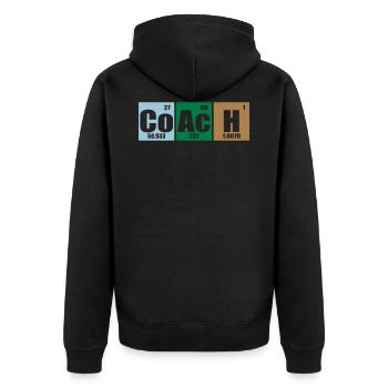 entraîneur - Veste à capuche bio Premium Unisexe - noir - Dos - Nico (187cm)