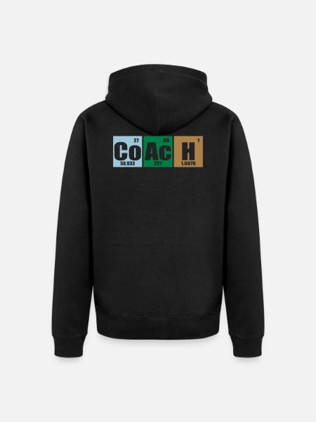 Coach - Unisex Premium Organic Zip Hoodie - black