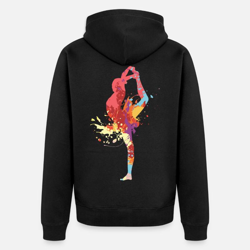 Gymnastique - Veste à capuche bio Premium Unisexe - noir