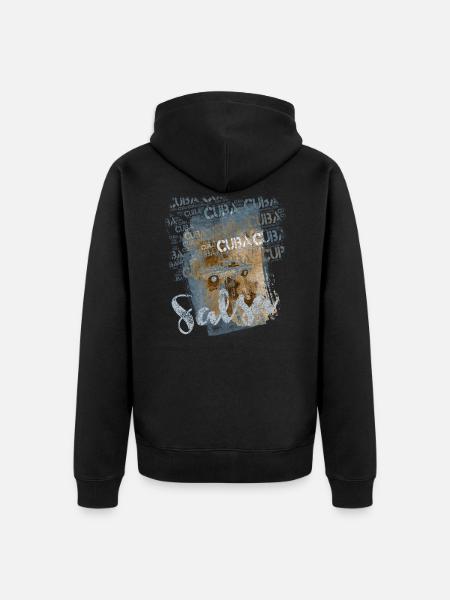Salsa Cubana - Salsa Dancer Gift - Unisex Premium Organic Zip Hoodie - black