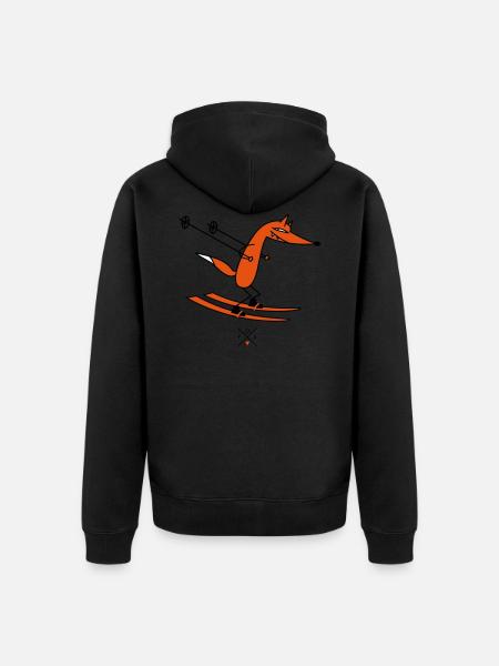 smart ski driver - Veste à capuche bio Premium Unisexe - noir