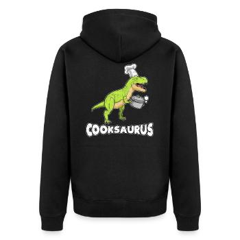 Faire cuire les dinosaures - Veste à capuche bio Premium Unisexe - noir - Dos - Nico (187cm)