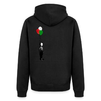 Balloons à Augschbourg - Veste à capuche bio Premium Unisexe - noir - Dos - Nico (187cm)