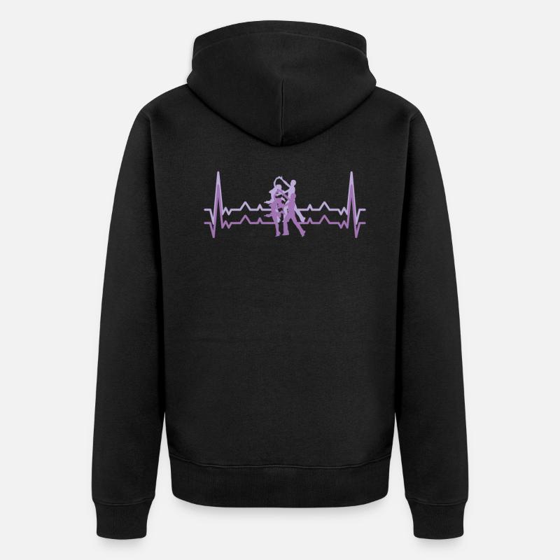 Danse ECG école de danse - Veste à capuche bio Premium Unisexe - noir