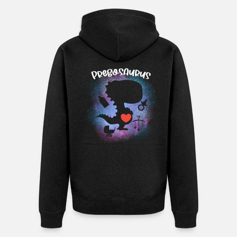 Pré-pré-grossesse préavis - Veste à capuche bio Premium Unisexe - noir