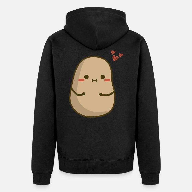 Douce pomme de terre - Veste à capuche bio Premium Unisexe - noir