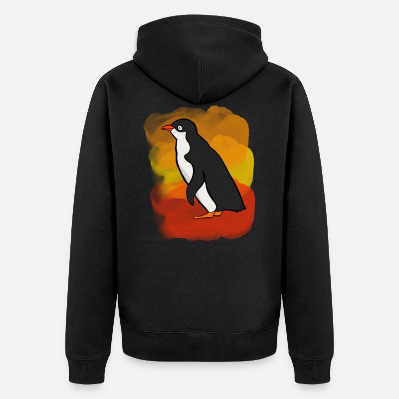 Penguin - Veste à capuche bio Premium Unisexe - noir