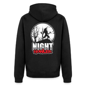 Wolf Halloween Fairy Tale - Unisex Premium Organic Zip Hoodie - black - Back - Nico (187cm)