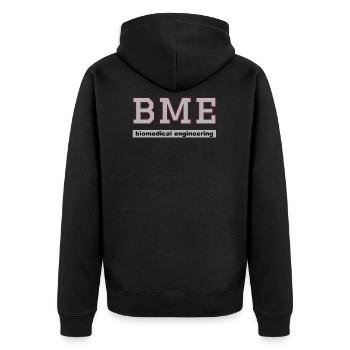 Technique médicale Ingénieur - Veste à capuche bio Premium Unisexe - noir - Dos - Nico (187cm)