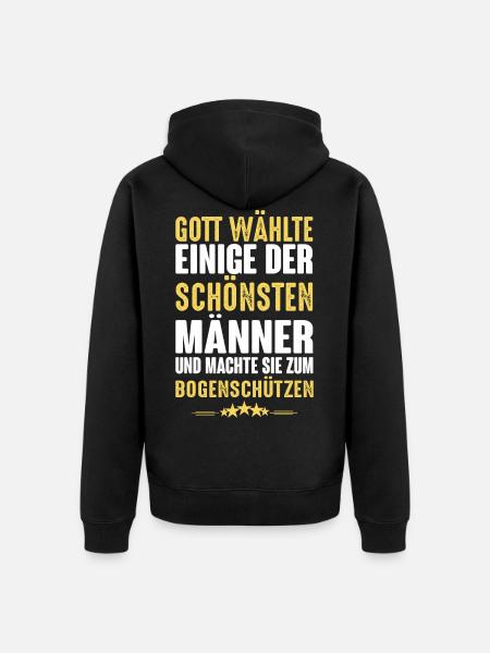 Bogenschiessen - Bogenschützen - Unisex Premium Bio Zip Hoodie - Schwarz