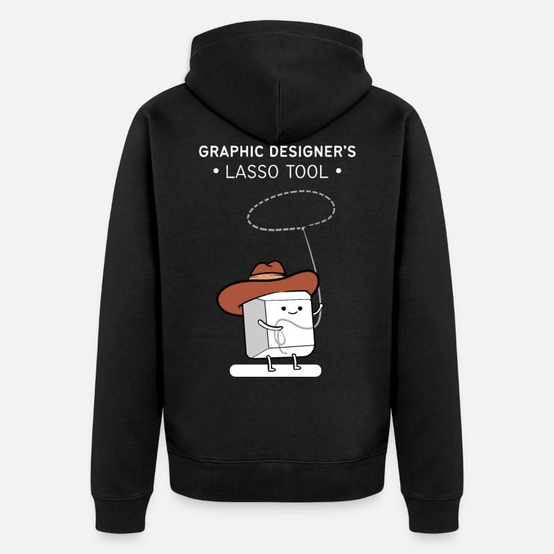 Designer graphiste graphiste designer artiste - Veste à capuche bio Premium Unisexe - noir
