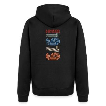 Anniversaire 1979 79 Vintage Rétro Millésime cadeau - Veste à capuche bio Premium Unisexe - noir - Dos - Nico (187cm)