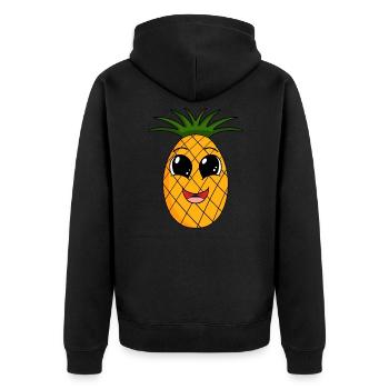 Ananas - Veste à capuche bio Premium Unisexe - noir - Dos - Nico (187cm)