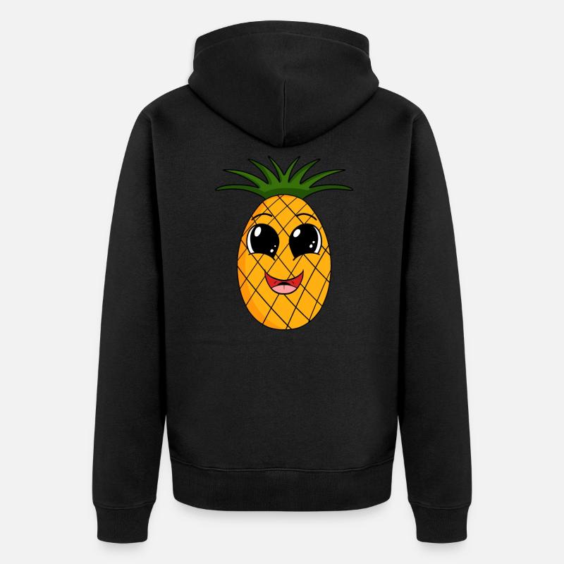 Ananas - Veste à capuche bio Premium Unisexe - noir