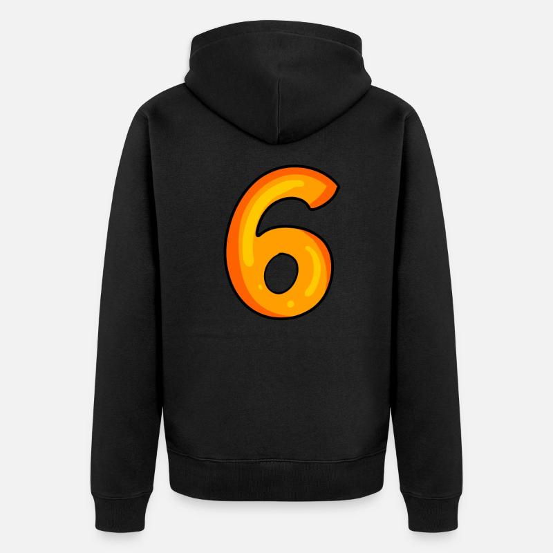 Numéro 6 - Veste à capuche bio Premium Unisexe - noir