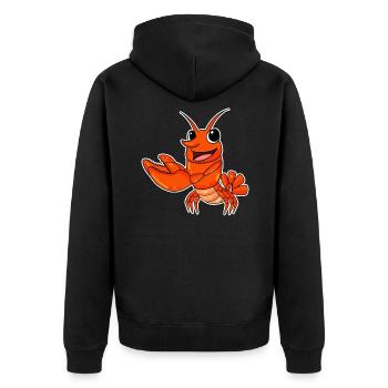 Homard - Veste à capuche bio Premium Unisexe - noir - Dos - Nico (187cm)