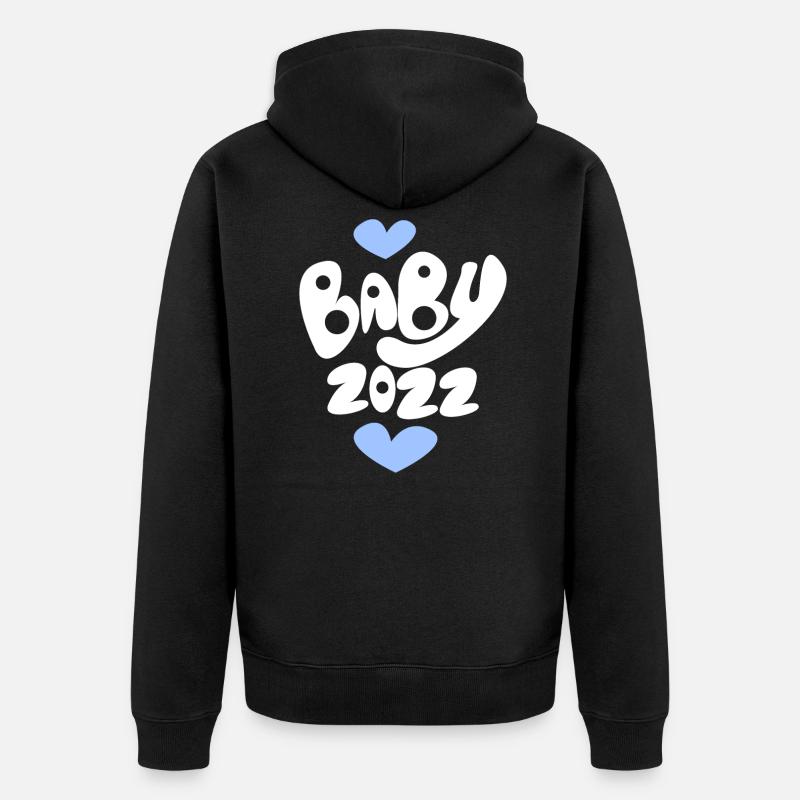 Bébé 2022 - Veste à capuche bio Premium Unisexe - noir