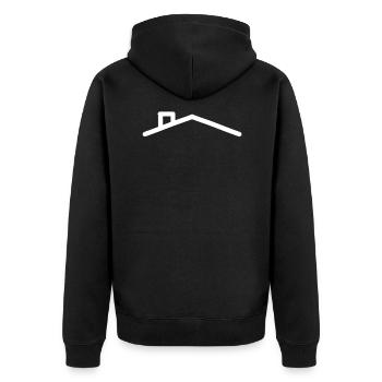 Toit de la maison - Veste à capuche bio Premium Unisexe - noir - Dos - Nico (187cm)