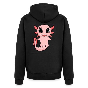 Axolotl - Veste à capuche bio Premium Unisexe - noir - Dos - Nico (187cm)