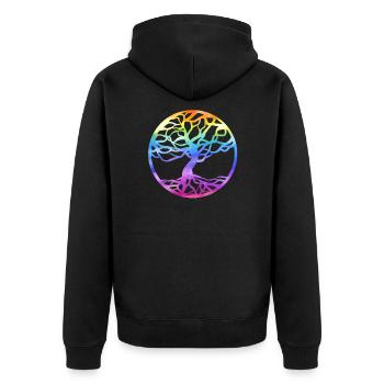 Arbre de Vie Arbre de Vie Symbole Celtique - Veste à capuche bio Premium Unisexe - noir - Dos - Nico (187cm)