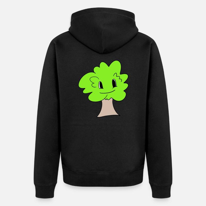 Arbre - Veste à capuche bio Premium Unisexe - noir