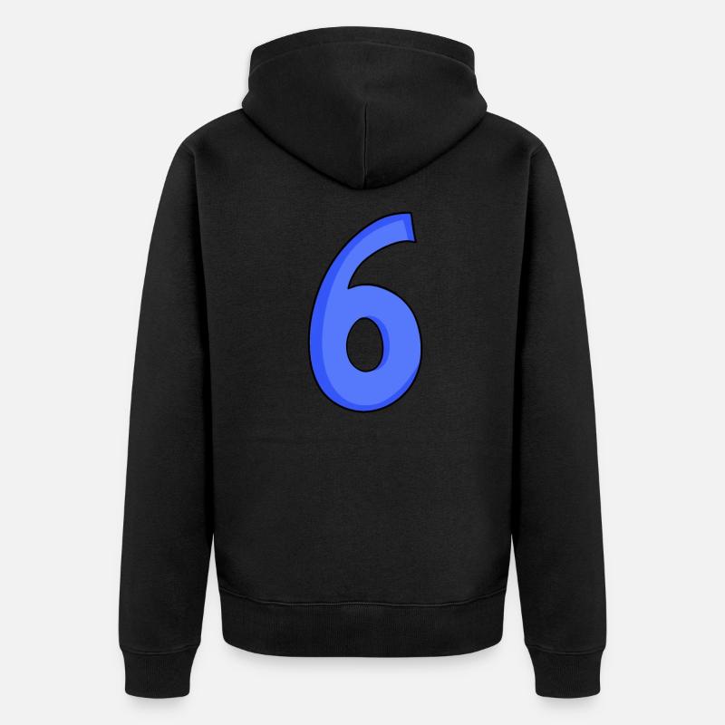 6 - Veste à capuche bio Premium Unisexe - noir