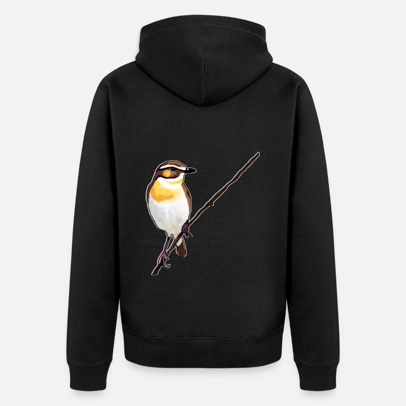Tarier des prés - Veste à capuche bio Premium Unisexe - noir