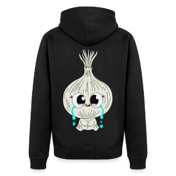 Oignon - Veste à capuche bio Premium Unisexe - noir - Dos - Nico (187cm)