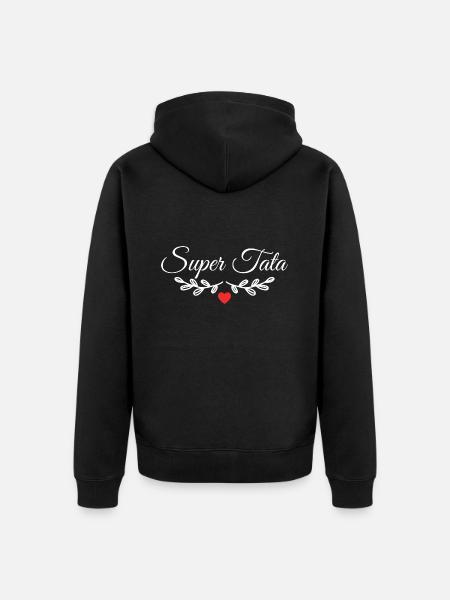 Super Tata - Veste à capuche bio Premium Unisexe - noir