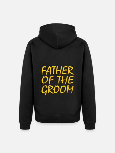 Father of the groom - Unisex Premium Bio Zip Hoodie - Schwarz